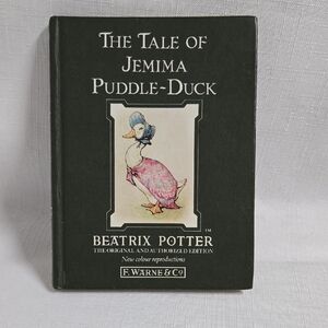 Vintage Beatrix Potter Book Jemima Puddle Duck Hardback 1995 Green Covers